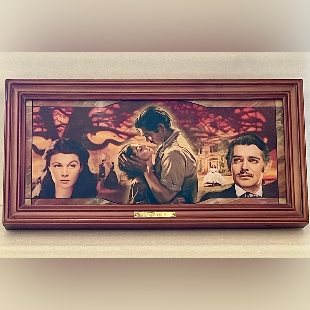 Gone With The Wind Framed Wall Panorama Limited Edition By Bradford Exchange - Picture 1 of 7